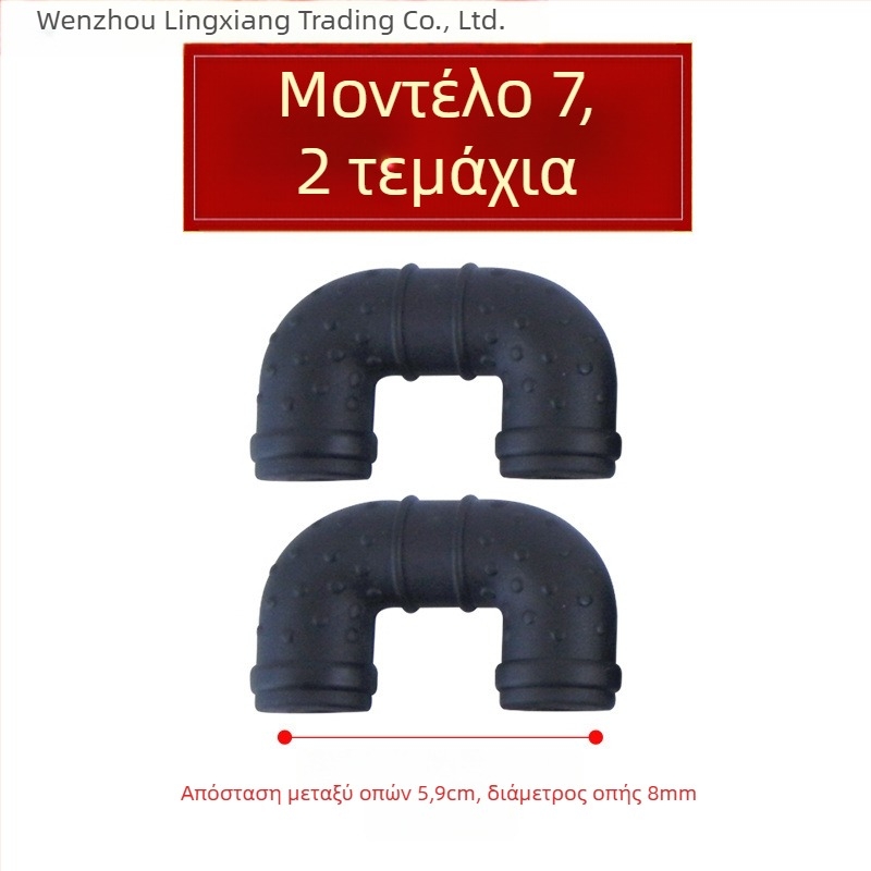 Σιλικονούχα καλύμματα για τα αυτιά της κατσαρόλας, θερμομονωτικά, για παλιό τηγάνι με διπλά αυτιά και μεγάλο γουόκ με κλιπ χειρολαβής, ανθεκτικά σε υψηλές θερμοκρασίες