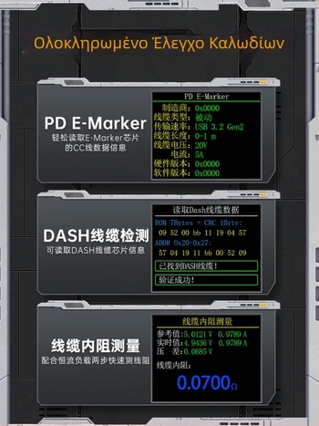 Ανιχνευτής USB DC φορτιστή και αμπερόμετρο για δοκιμή ισχύος γρήγορης φόρτισης, μοντέλο Fnb48p