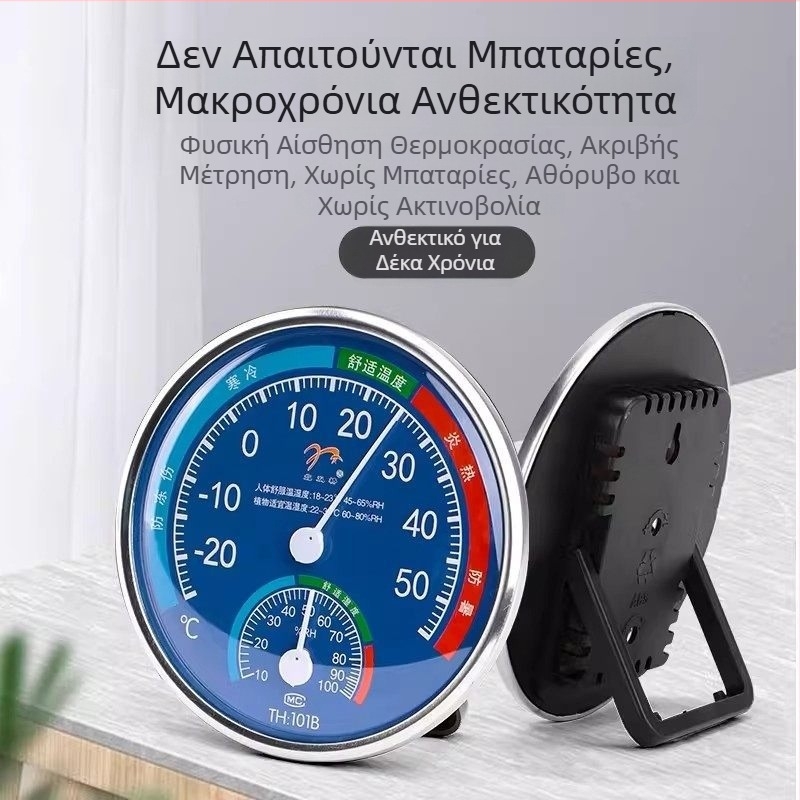 Τοίχου Θερμοϋγρομετρητής για οικιακή χρήση – Ακρίβεια μέτρησης θερμοκρασίας και υγρασίας σε εσωτερικούς χώρους