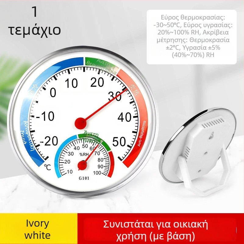 Τοίχου Θερμοϋγρομετρητής για οικιακή χρήση – Ακρίβεια μέτρησης θερμοκρασίας και υγρασίας σε εσωτερικούς χώρους