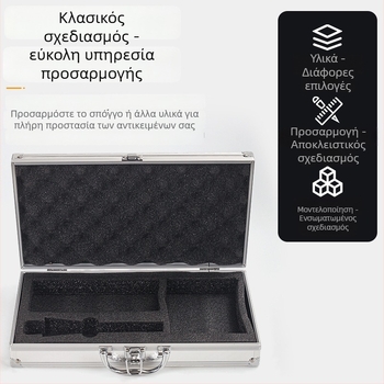 Κιβώτιο εργαλείων από κράμα αλουμινίου με αλουμινένιο πλαίσιο και MDF βάση — Jinfuda, κιβώτιο εργαλείων, θήκη οργάνων, φορητός αποθηκευτικός χώρος