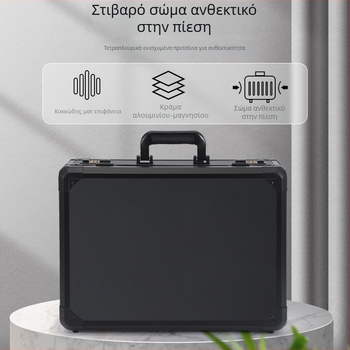 Φορητό κιβώτιο εργαλείων από κράμα αλουμινίου για εργαλεία και εξοπλισμό, πολυλειτουργικό κουτί αποθήκευσης, θήκη για αλιευτικά εξαρτήματα