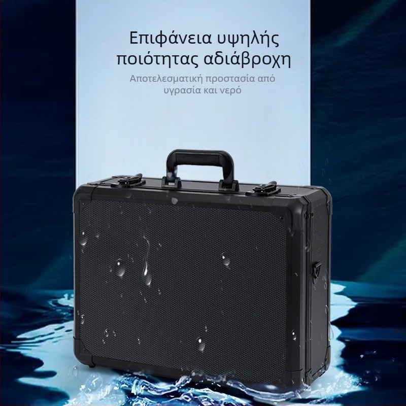 Φορητό κιβώτιο εργαλείων από κράμα αλουμινίου για εργαλεία και εξοπλισμό, πολυλειτουργικό κουτί αποθήκευσης, θήκη για αλιευτικά εξαρτήματα