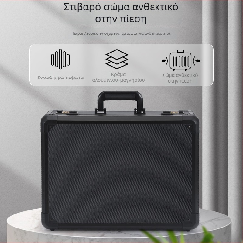 Φορητό κιβώτιο εργαλείων από κράμα αλουμινίου για εργαλεία και εξοπλισμό, πολυλειτουργικό κουτί αποθήκευσης, θήκη για αλιευτικά εξαρτήματα