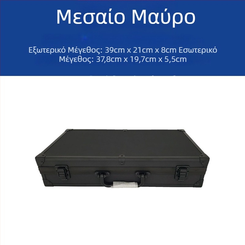 Πλαστικό κιβώτιο εργαλείων με επένδυση από σφουγγάρι, αντικραδασμικό, για εξοπλισμό και όργανα, αποθήκευση εγγράφων