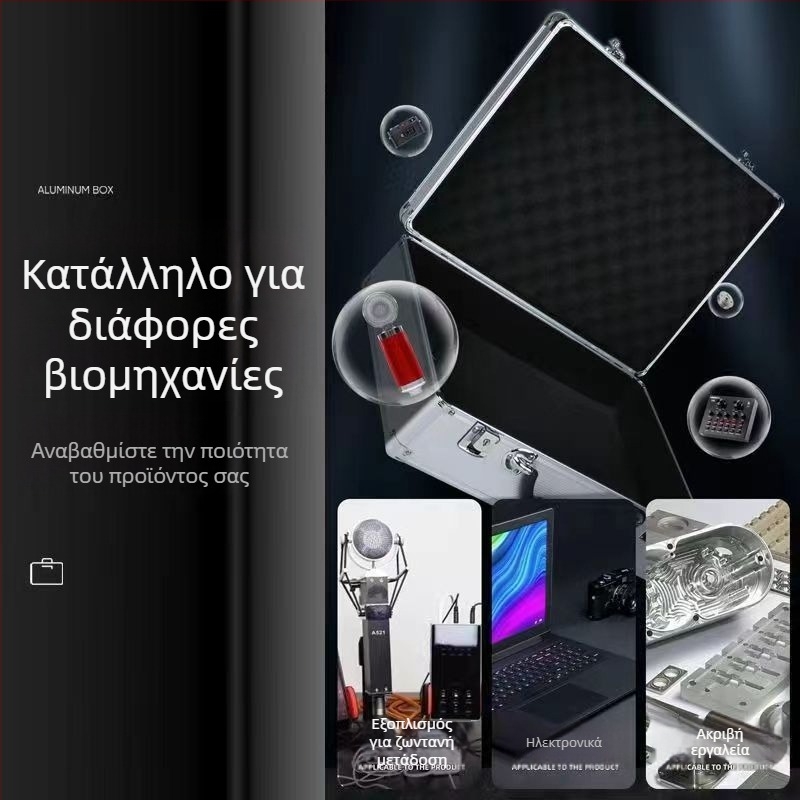 Φορητή πλαστική θήκη εργαλείων με κλειδαριά κωδικού