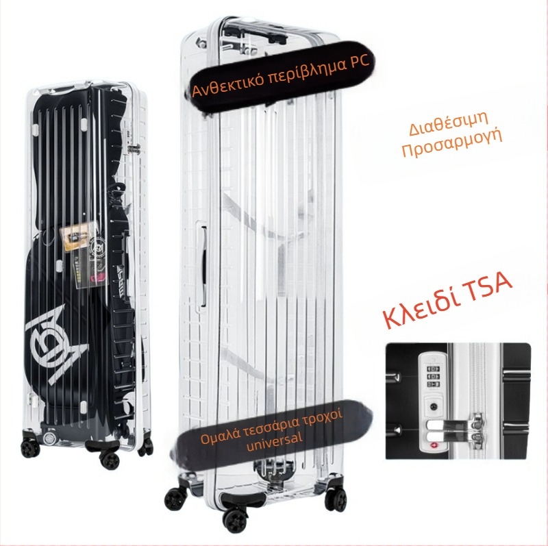 Τσάντα γκολφ με σκληρό περίβλημα, δερμάτινο εξωτερικό, αδιάβροχη, κλειδαριά TSA, για μπαστούνια και μπάλες