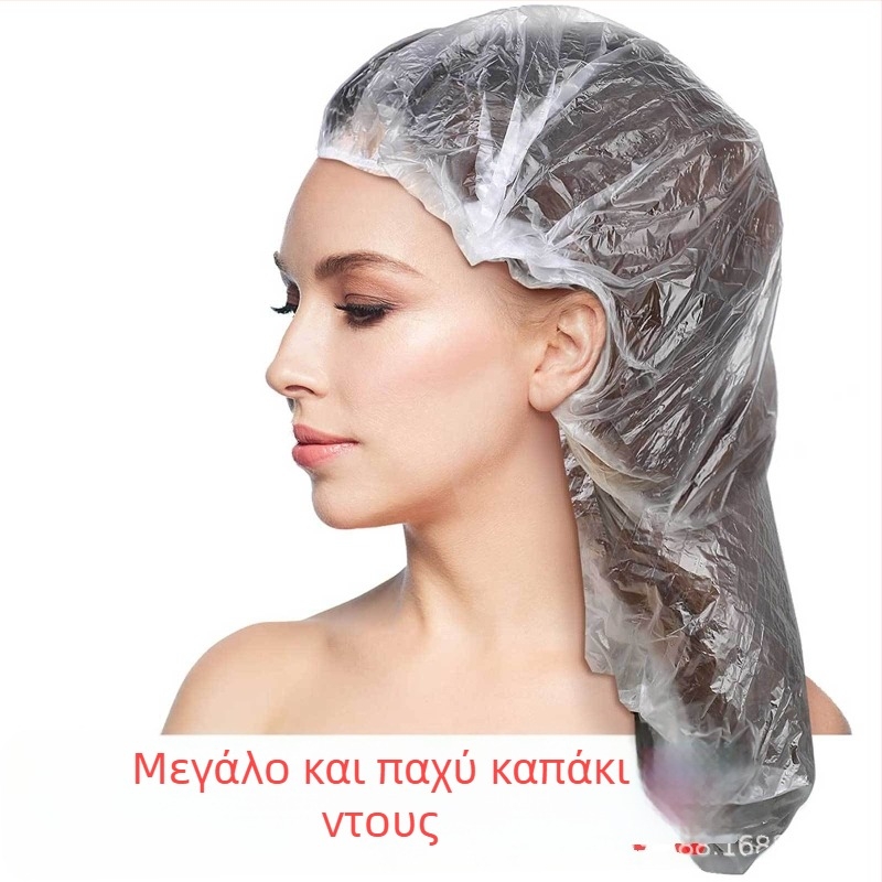 Σκουφάκι ντους μίας χρήσης - παχύ, αδιάβροχο, ανθεκτικό στο λάδι, ανθεκτικό στον καπνό, PE υλικό