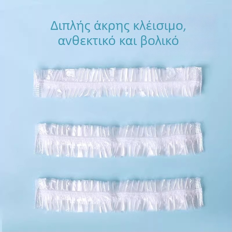 Μονόχρηστο καπέλο ντους για ενήλικες – αδιάβροχο κάλυμμα κεφαλής από PE για μπάνιο, βαφή μαλλιών και προστασία από καπνό λαδιού στην κουζίνα