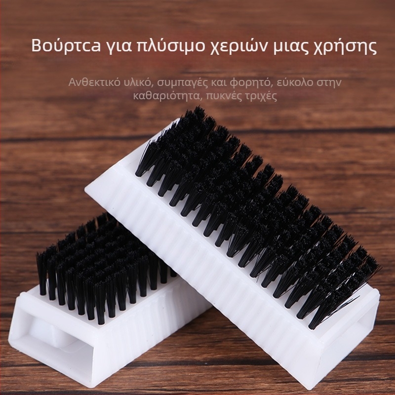 Ιατρική βούρτσα καθαρισμού χεριών για κενά νυχιών, διπλής όψεως μαλακές τρίχες, αντιολισθητική λαβή, ανθεκτική στη θερμότητα, απολύμανση