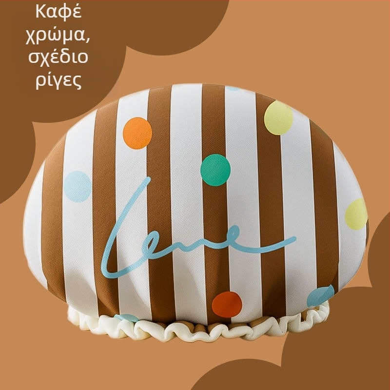 Καπάκι ντους διπλού στρώματος, αδιάβροχο, ρυθμιζόμενο, με παχύτερο σχεδιασμό, από πλαστικό, για ενήλικες