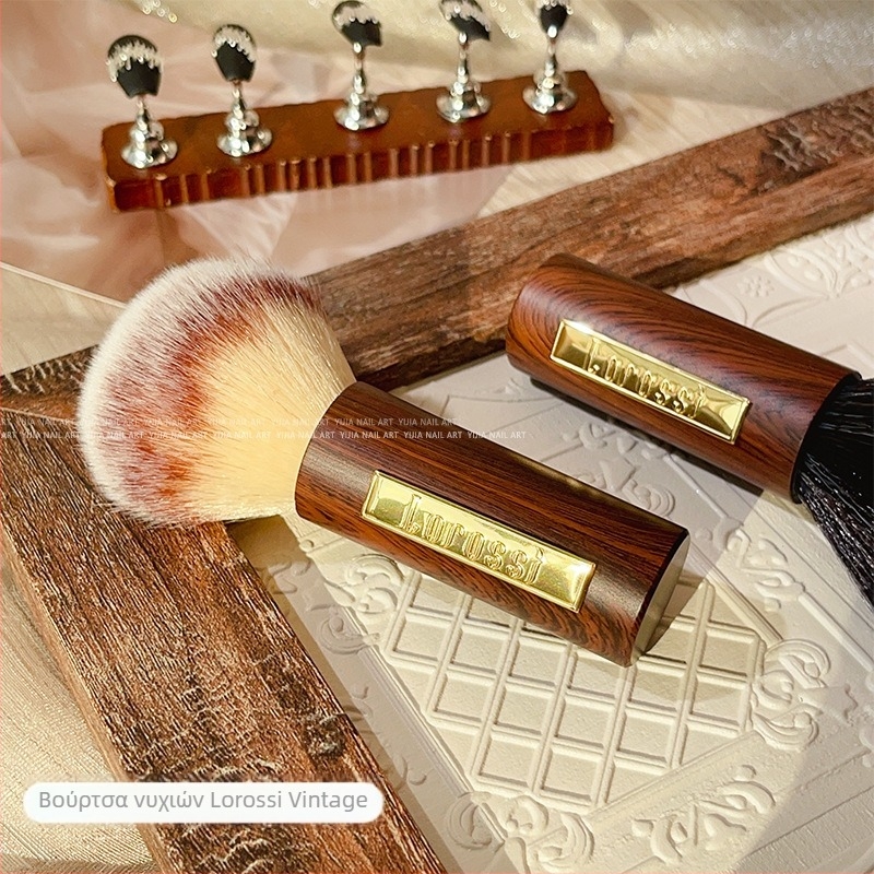 Lorossi βούρτσα σκόνης για τέχνη νυχιών με αφράτες μαλακές τρίχες για τον καθαρισμό της επιφάνειας νυχιών