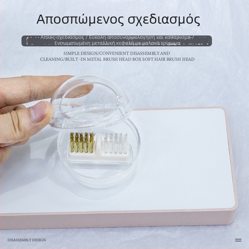 Βούρτσα καθαρισμού κεφαλής για τη γυάλισμα νυχιών, διπλής χρήσης: μαλακή και σκληρή βούρτσα με χαλκού σύρμα, πλαστικό περίβλημα; συνολικό περιεχόμενο 288; κατηγορία: εργαλεία λείανσης επιφανείας νυχιών