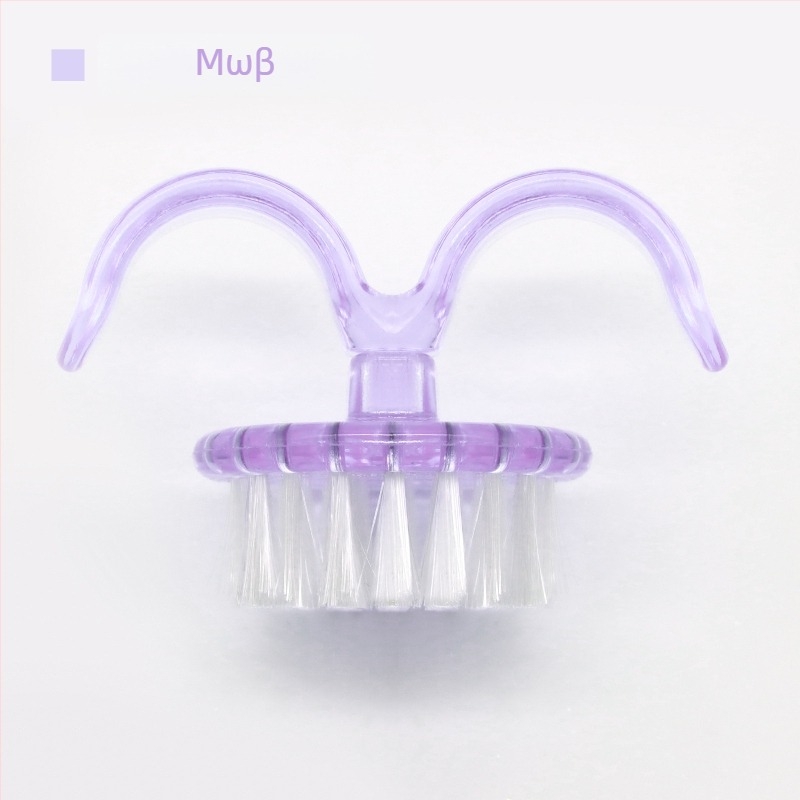 Βούρτσα μανικιούρ με άκρη από κέρατο, φορητή και πολυλειτουργική, διαφανής βούρτσα καθαρισμού σκόνης νυχιών, προέλευση Γκουανζού