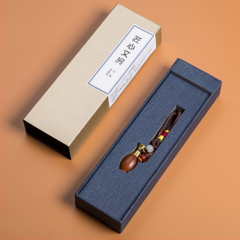 Ξύλινο μπρελόκ για σακίδιο, κινεζικού στυλ, με μοτίβο μουσικού οργάνου, εμπνευσμένο από τη δυναστεία Μίνγκ