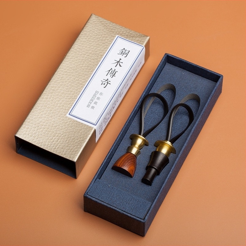 Ξύλινο μπρελόκ για σακίδιο, κινεζικού στυλ, με μοτίβο μουσικού οργάνου, εμπνευσμένο από τη δυναστεία Μίνγκ