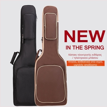 Θήκη κιθάρας με παχύτερη επένδυση από αφρό, ύφασμα Οξφορντ, unisex, με λαβή