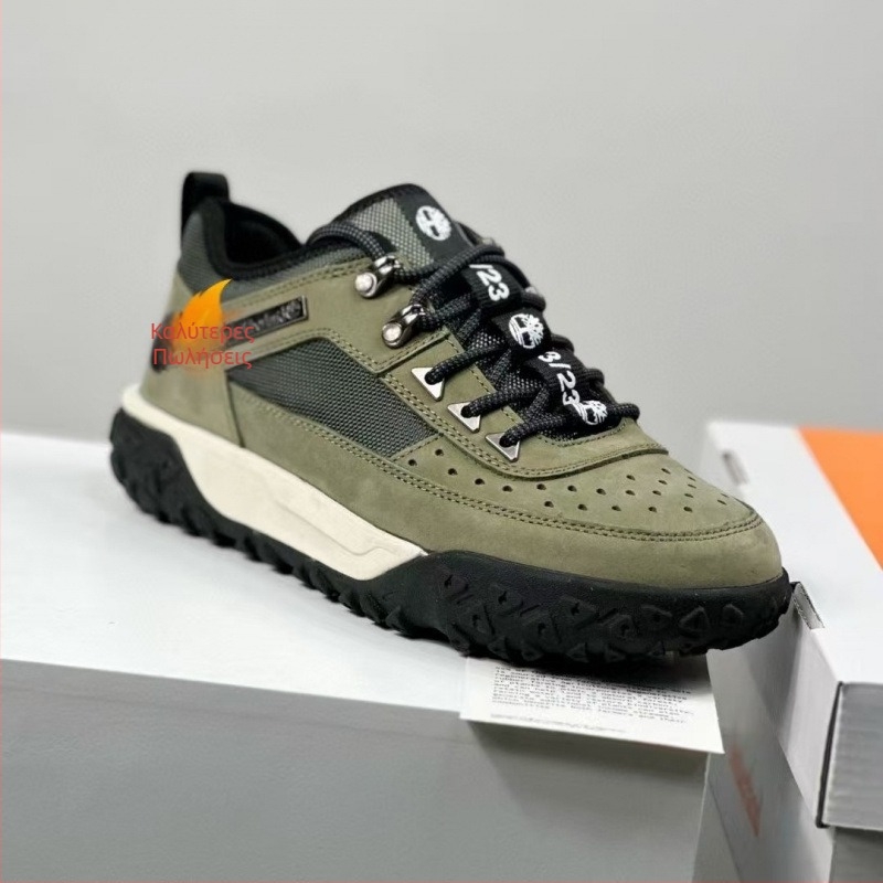 Ζεστά υψηλά αθλητικά παπούτσια για ορειβασία – unisex καθημερινά παπούτσια (Δέρμα πάνω, Καουτσούκ σόλα, στρογγυλή μύτη, Slip-On)