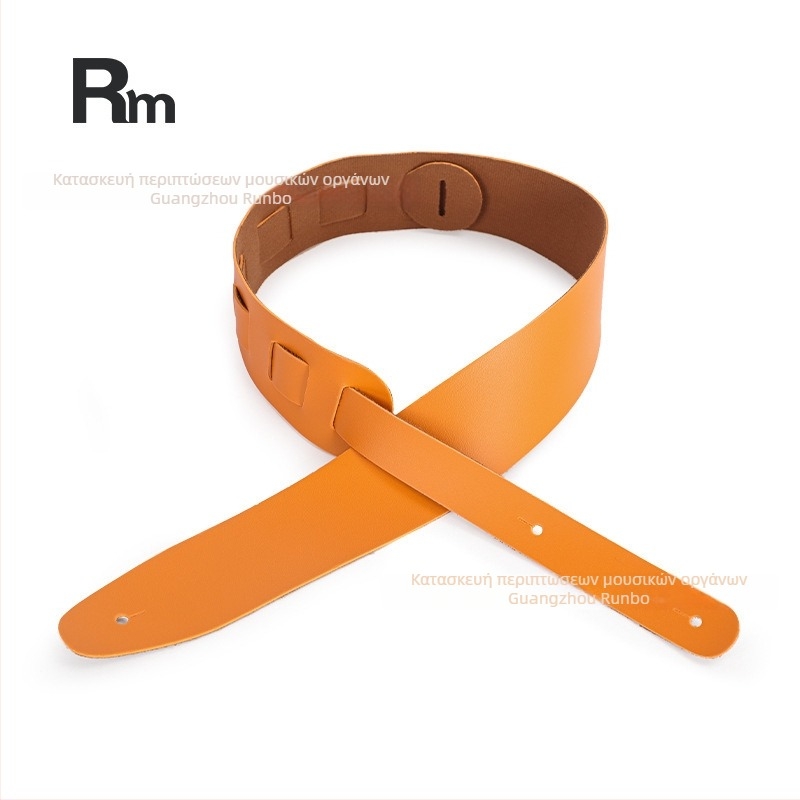 Ζώνη κιθάρας από γνήσιο δέρμα, ευρύχωρη και παχιά, αντιολισθητική, κατάλληλη για ηλεκτρική κιθάρα και μπάσο