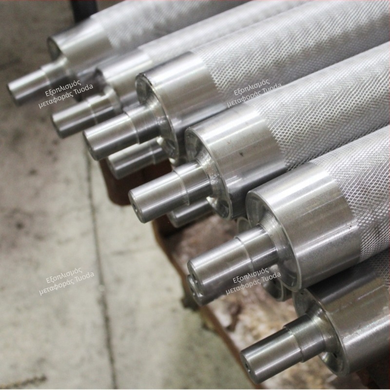 Ρόλερ για εξοπλισμό μεταφοράς και μηχανές συσκευασίας, σωλήνες from ανοξείδωτο χάλυβα ή χάλυβα άνθρακα, για γραμμές συναρμολόγησης