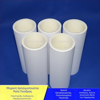 HT-98 Εξωτερικός κύλινδρος από καουτσούκ για PP ρολό απομάκρυνσης σκόνης – διάμετρος βαρελιού 76 mm, διάμετρος άξονα 76 mm, μήκος βαρελιού 20000