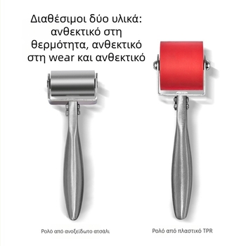 Ρολός σφράγισης ακμών με διπλά ρουλεμάν, ξύλινο τροχό και κύλινδρο από ανοξείδωτο και ανθρακούχο χάλυβα | imbot
