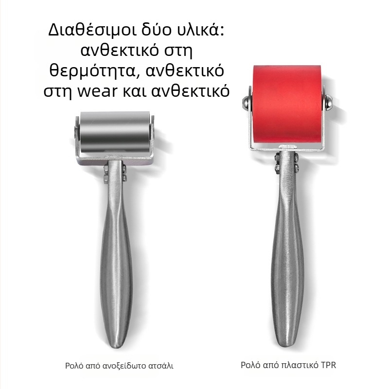 Ρολός σφράγισης ακμών με διπλά ρουλεμάν, ξύλινο τροχό και κύλινδρο από ανοξείδωτο και ανθρακούχο χάλυβα | imbot