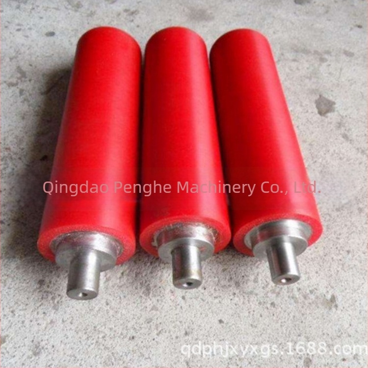 Κύλινδρος καουτσούκ με επίστρωση PU πολυουρεθανης και σιλικόνης, σώμα από μηχανολογικά πλαστικά, μάρκα Penghe Machinery