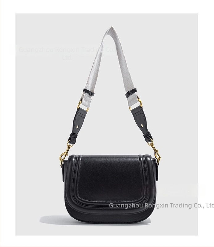 PU τσάντα τύπου σέλα με καπάκι, ώμου crossbody, επένδυση πολυεστέρα-βαμβάκι, θήκη για κινητό, Άνοιξη 2025