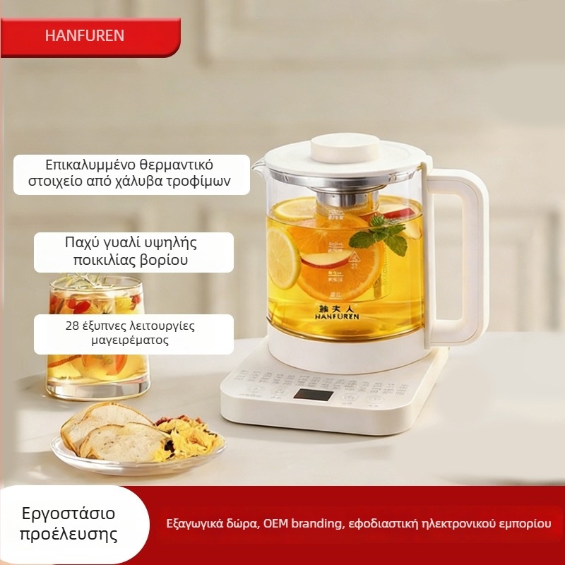 Health Pot 1.5-2 L, εσωτερικός κάδος από 304 ανοξείδωτο ατσάλι, ψηφιακός θερμοστάτης, 800W, 220V