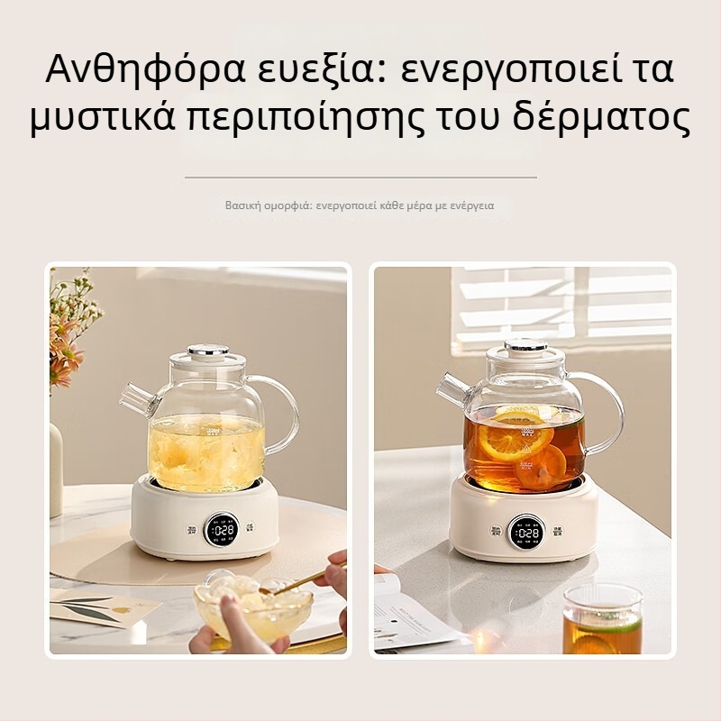 Τσαγιέρα από γυαλί υψηλής αντοχής, μοντέλο D11, χωρητικότητα έως 1 L, 220 V, 400–500 W, έλεγχος με μικροϋπολογιστή