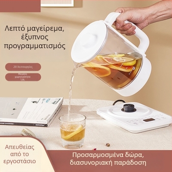 Γυάλινος ηλεκτρικός βραστήρας υγείας, συμπαγής, 1,5–2 L, πολυλειτουργικός, διατήρηση θερμοκρασίας, μηχανή παρασκευής τσαγιού και ανθότσαγιού