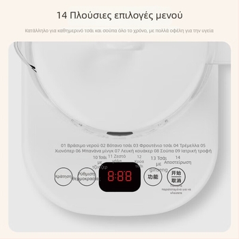 Midea Health Pot MK-Y12Q γυάλινος ηλεκτρικός βραστήρας τσαγιού 1,5 L, 220V, 400-500W