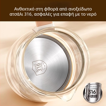 Chigo Υγιεινό Κανάκι Γραφείου για Τσάι, Μοντέλο XSL-TNQ15, Σώμα από Υψηλής Αντοχής Γυαλί, Χωρητικότητα 1.5-2 L, 220V, 500-1000W, Ηλεκτρονικός Θερμοστάτης με Έλεγχο Μικροϋπολογιστή