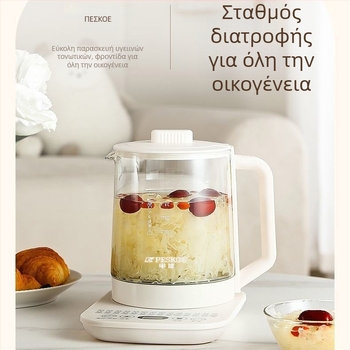 Χύτρα τσαγιού Υγείας με γυάλινο εσωτερικό, 1.5–2 L, 220 V, 500–1000 W, ηλεκτρονικός θερμοστάτης
