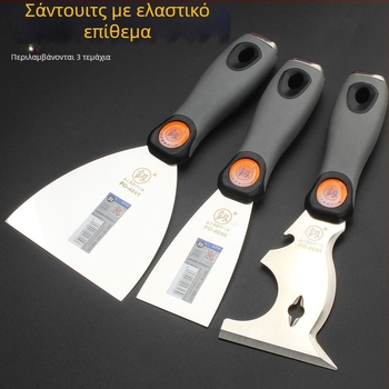 Σπάτουλα στόκου με λεπίδα από ανοξείδωτο ατσάλι 3Cr-13, μοντέλο Putty Knife, κατάλληλη για οικιακή χρήση, καθαρισμό και διακόσμηση, διαθέσιμες σε διάφορα πλάτη