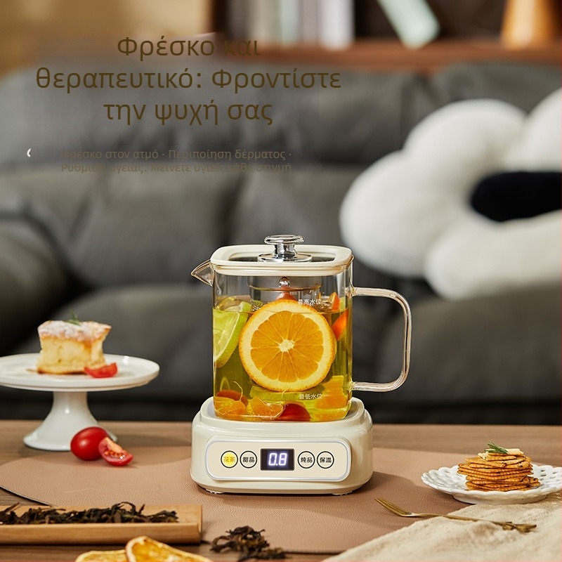 Κανάκι παρασκευής τσαγιού - σώμα από γυαλίδι υψηλής αντοχής, χωρητικότητα έως 1 L, 220V, 360W, δυνατότητα κινεζικού φαρμακευτικού εγχύματος