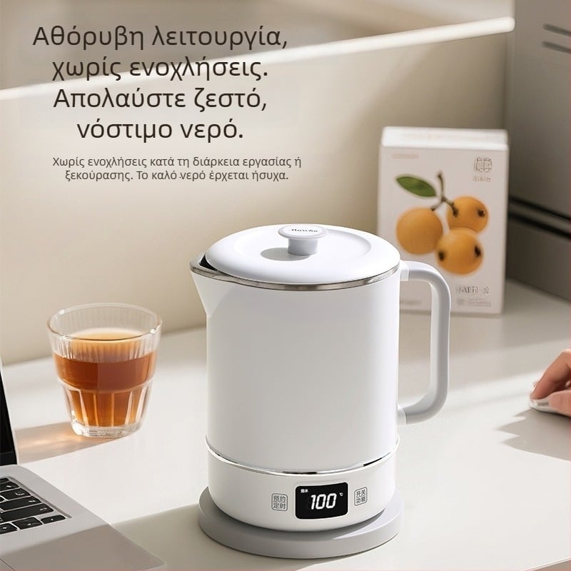 Ηλεκτρικός βραστήρας F01 με χωρητικότητα 1,2 L, ισχύ 500 W, τάση 110 V, σώμα από ανοξείδωτο ατσάλι, έλεγχος αφής