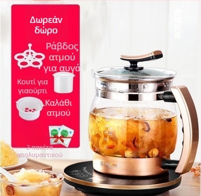 Κανάτα υγείας για τσάι με φίλτρο, 2L χωρητικότητα, κεραμικός εσωτερικός κάδος, 220V, 300–350W, αυτόματη διατήρηση θερμότητας
