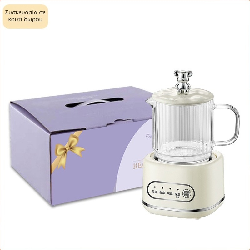 Health Pot Συσκευή παρασκευής τσαγιού Le Stew D90, 1 L, 220 V, 360 W, σώμα από πυριτικό γυαλί υψηλής ποιότητας