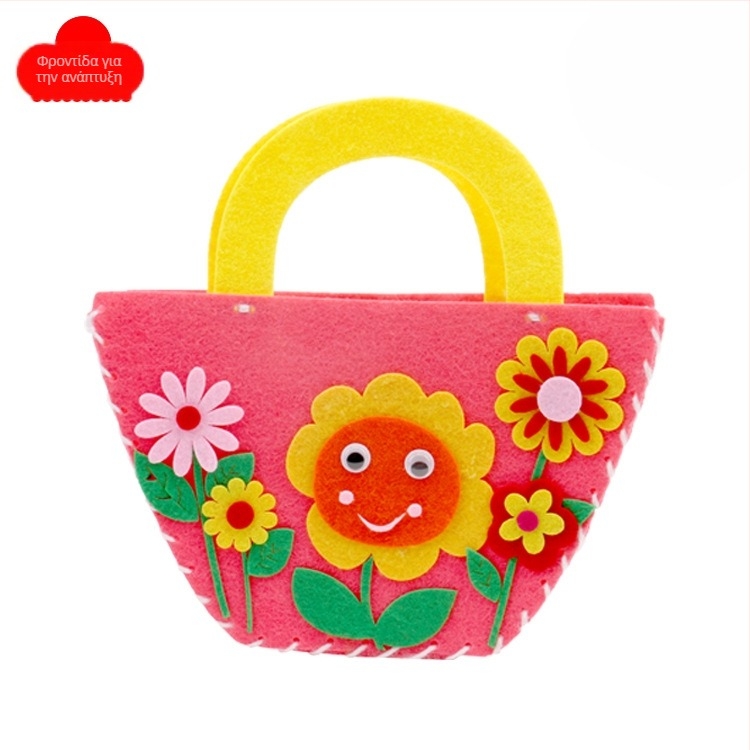 Κιτ DIY Crossbody τσάντας για παιδιά — φελτ υλικό, μοτίβο αστερισμών/ζωδίων, στυλ παιδικό καρτούν, κατάλληλο για νηπιαγωγείο, άνοιξη 2024