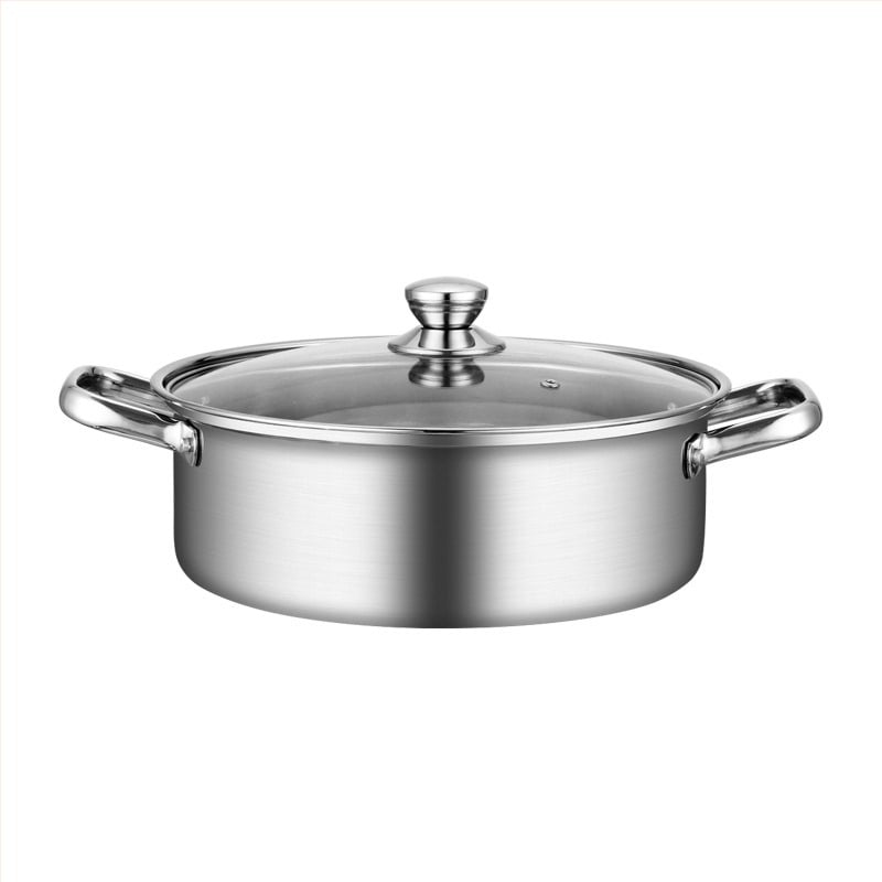 Hot Pot από ανοξείδωτο χάλυβα σε σχήμα Mandarin Duck, διπλή κοιλότητα, 4.1-6 L χωρητικότητα, σύνθετο κάτω μέρος, καπάκι από ίνες γυαλιού, συμβατό με γενικές εστίες, μάρκα Zhenmingtang