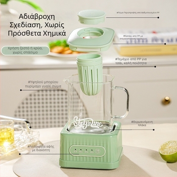 Health Pot με ψηφιακό θερμοστάτη, γυάλινο σώμα, 500W, μοντέλο MZS-500B, για 2-3 άτομα