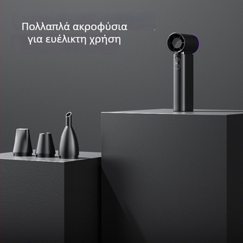 Χειρολαβής φορητός ανεμιστήρας τσέπης με σχεδιασμό χωρίς λεπίδες, brushless κινητήρας, ενσωματωμένη μπαταρία 6000 mAh, φόρτιση μέσω USB, 4 ταχύτητες, θόρυβος κάτω από 36 dB