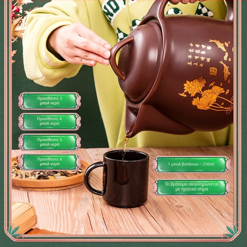 Κεραμικός κάδος αφεψήματος OFN01, 2–3 L, 220V, 450W, θερμοστάτης KSD, έλεγχος με κουμπί, για 1 άτομο