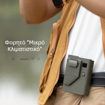 Φορητός ανεμιστήρας μέσης και λαιμού, υπερλεπτός χωρίς λεπίδες, USB επαναφορτιζόμενος, κινητήρας BLDC, μοντέλο DQ-288, μπαταρία 2000–4000mAh, διάρκεια 8–12 ωρών