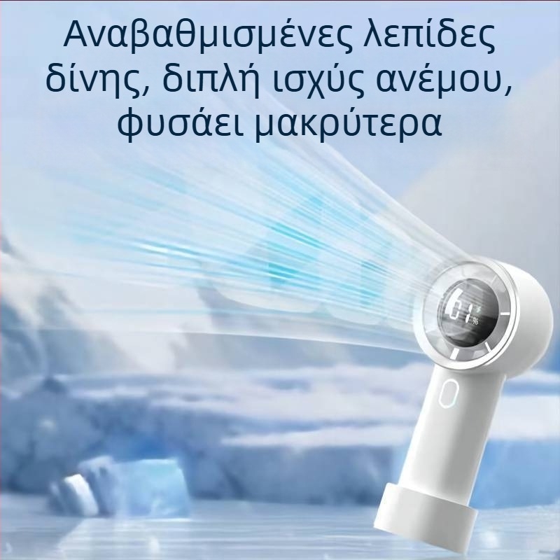 Φορητός ανεμιστήρας γραφείου με κλιπ, USB φόρτιση, μίνι, ενσωματωμένη μπαταρία 1000–1200 mAh, 5 λεπίδες, ήσυχος κινητήρας χωρίς ψήκτρες
