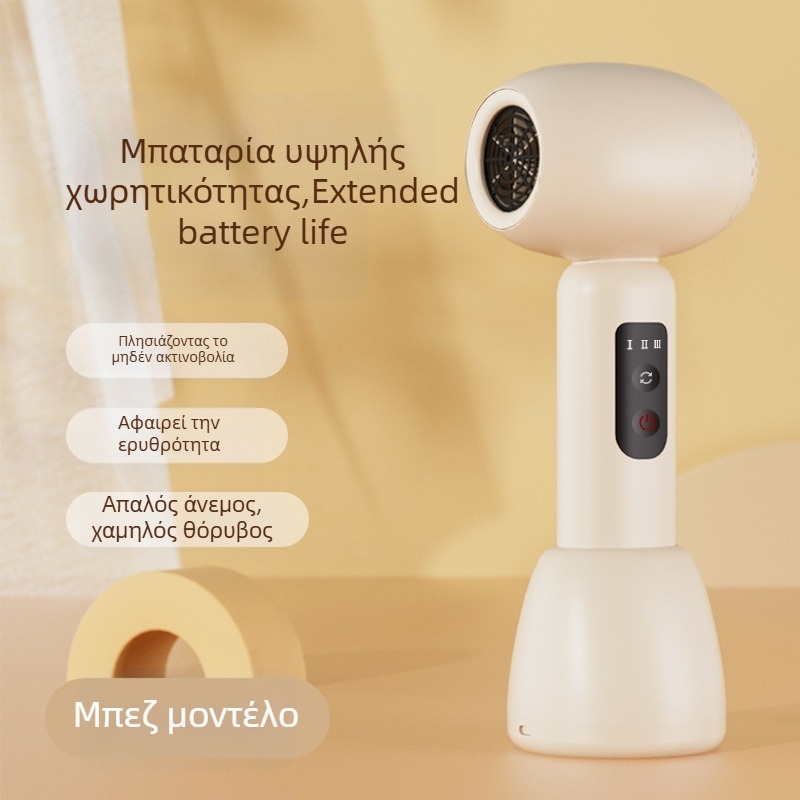 Παιδικό σεσουάρ μαλλιών, απαλός αέρας, χαμηλός θόρυβος, 1000W κινητήρας χωρίς ψήκτρες, κρύος/θερμός αέρας, προστασία από υπερθέρμανση