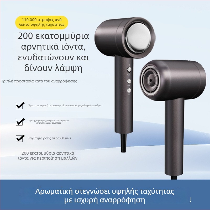 Σεσουάρ μαλλιών HD-009, 1400W, κινητήρας με ψήκτρες, ρύθμιση θερμοκρασίας κρύος/ζεστός αέρα, προστασία από υπερθέρμανση