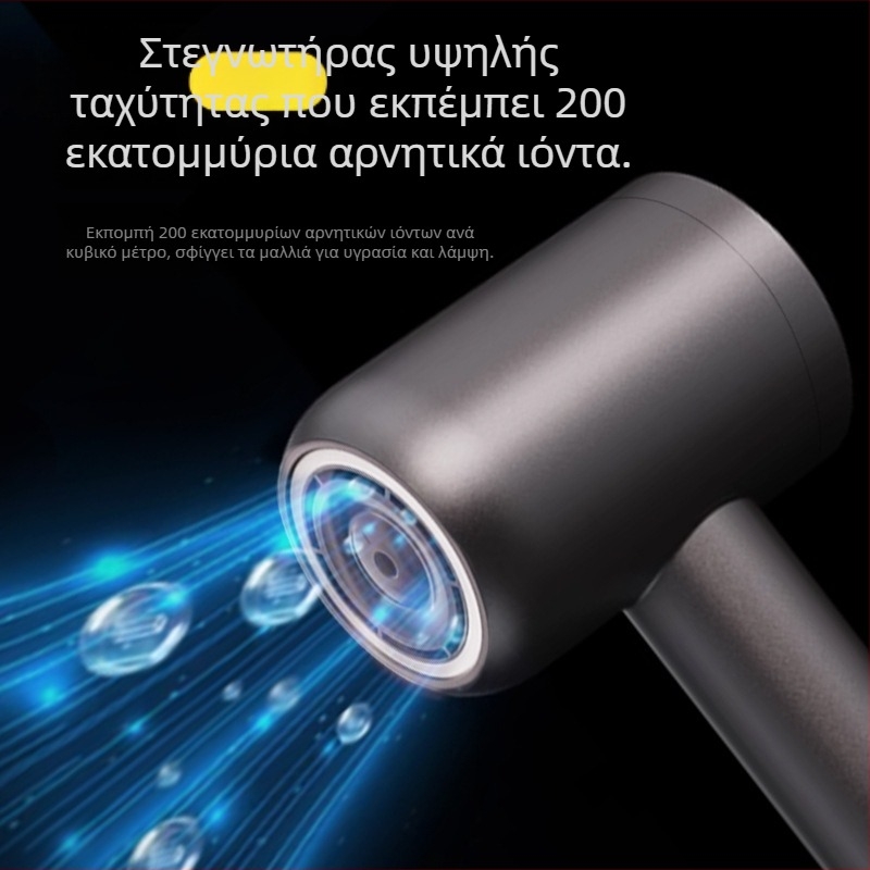 Σεσουάρ μαλλιών HD-009, 1400W, κινητήρας με ψήκτρες, ρύθμιση θερμοκρασίας κρύος/ζεστός αέρα, προστασία από υπερθέρμανση